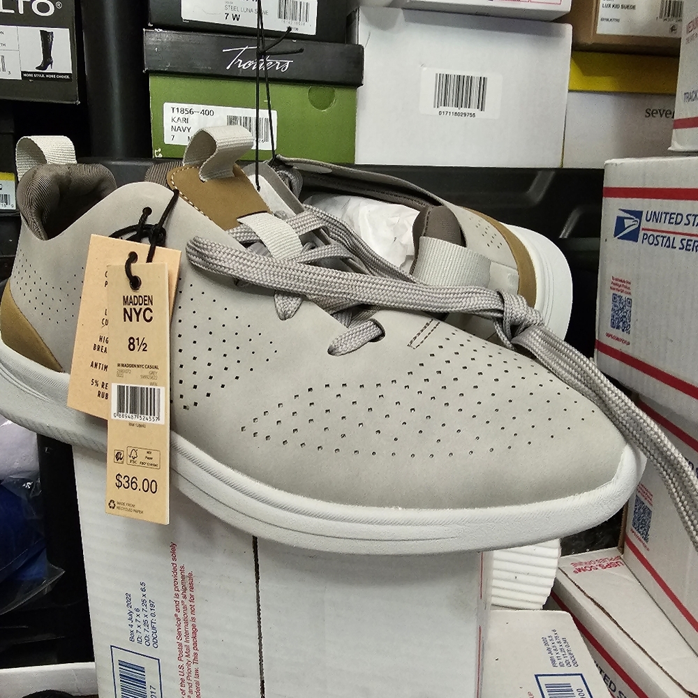 Madden NYC Casual Lace-up Shoe Men's 8.5M Gray New